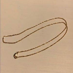 14k Sing cut chain